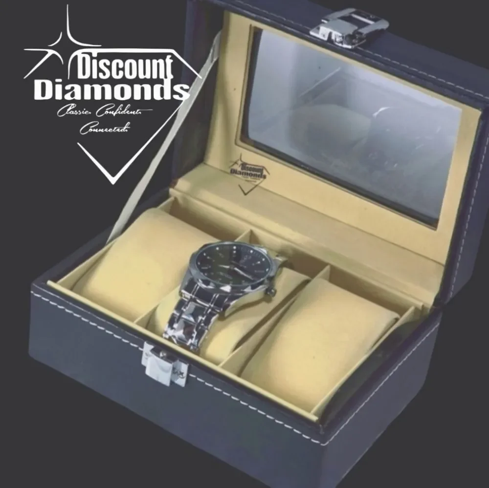 Men's Watch/Jewelry Organizer Holds Three